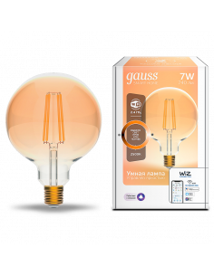 Лампа Gauss Smart Home Filament G95 7W 740lm 2500К E27...