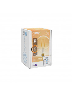 Лампа Gauss Smart Home Filament G95 7W 740lm 2500К E27... 2