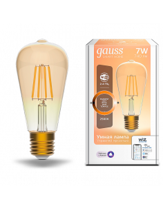 Лампа Gauss Smart Home Filament ST64 7W 740lm 2500К E27...