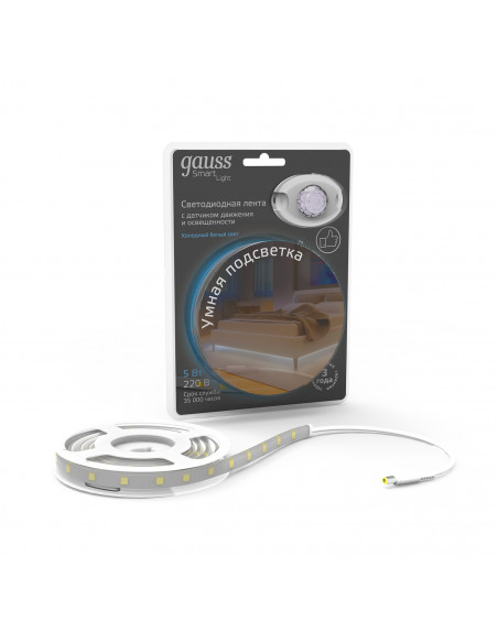 Умная подсветка Gauss 5W 4100К 1.2m сенсорная 1/20