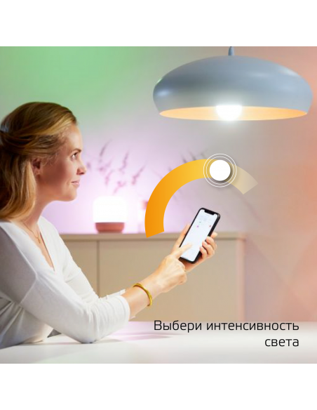 Лампа Gauss Smart Home A60 10W 1055lm 2700К E27 диммируемая LED 1/10/40