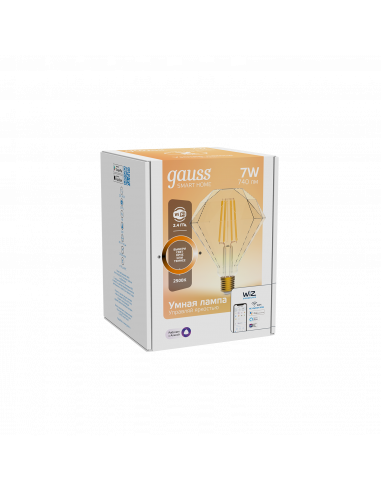 Лампа Gauss Smart Home Filament Diamond 7W...
