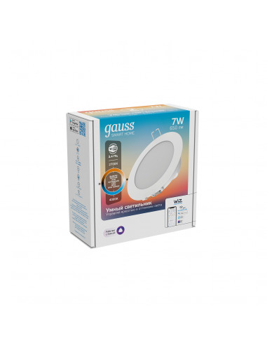 Свет-ик даунлайт Gauss Smart Home 7W 650lm...