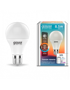 Лампа Gauss Smart Home A60 8,5W 806lm 2700-6500К E27...