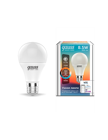 Лампа Gauss Smart Home A60 8,5W 806lm...