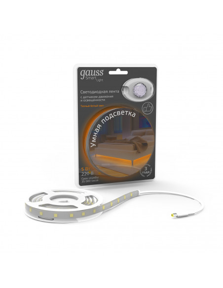 Умная подсветка Gauss 5W 2700К 1.2m сенсорная 1/20