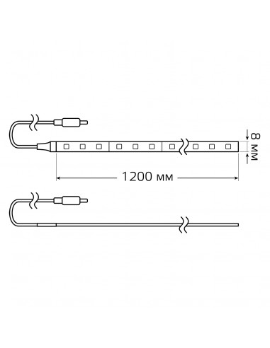 Умная подсветка Gauss 5W 2700К 1.2m сенсорная 1/20