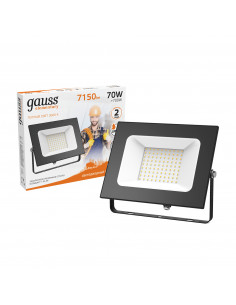 Прожектор Gauss Elementary 70W 7150lm 3000К 175-265V IP65... 2