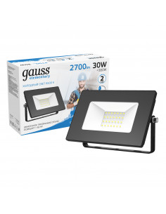 Прожектор Gauss Elementary 30W 2700lm 6500К 200-240V IP65... 2
