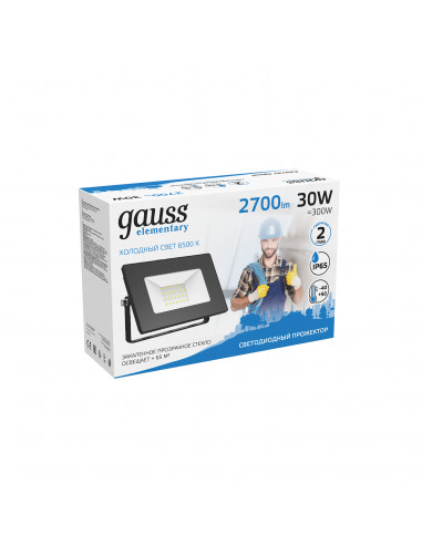 Прожектор Gauss Elementary 30W 2700lm 6500К...