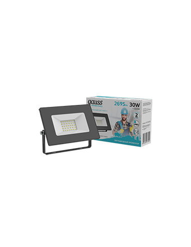Прожектор Gauss Elementary 30W 2695lm 4000К...
