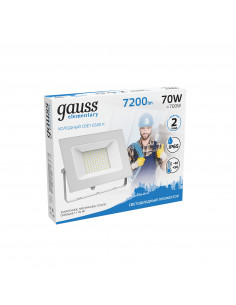 Прожектор Gauss Elementary 70W 7200lm 6500K 175-265V IP65... 2