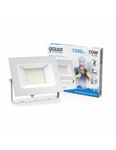 Прожектор Gauss Elementary 70W 7200lm 6500K...