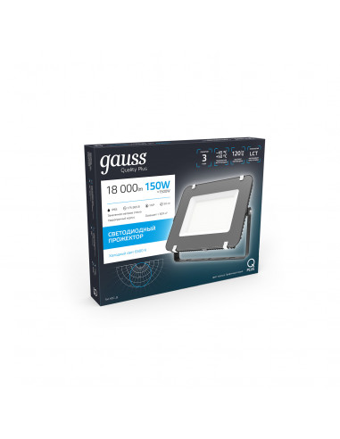 Прожектор Gauss Qplus 150W 18000lm 6500K...