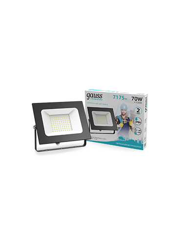 Прожектор Gauss Elementary 70W 7175lm 4000К...