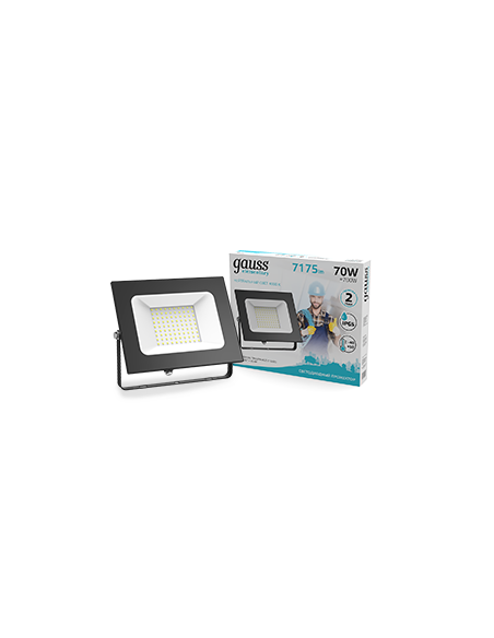 Прожектор Gauss Elementary 70W 7175lm 4000К 175-265V IP65 черный LED 1/10