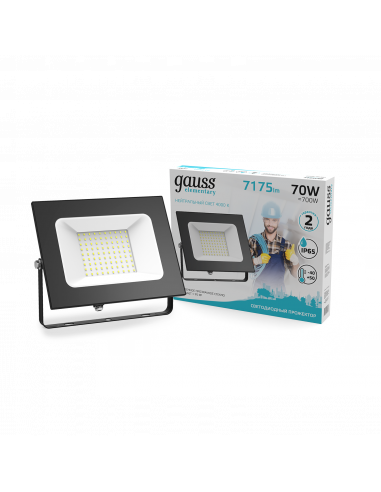 Прожектор Gauss Elementary 70W 7175lm 4000К...