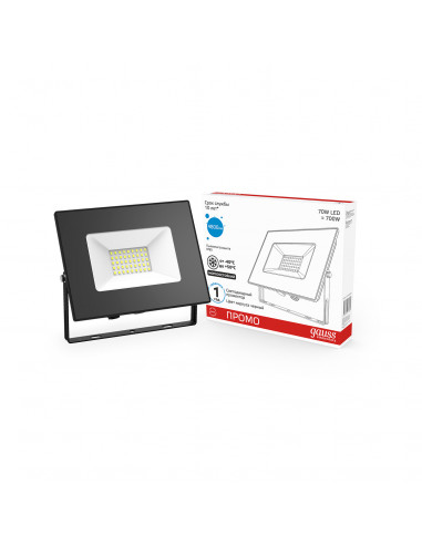 Прожектор Gauss Elementary 70W 4800lm 6500К...