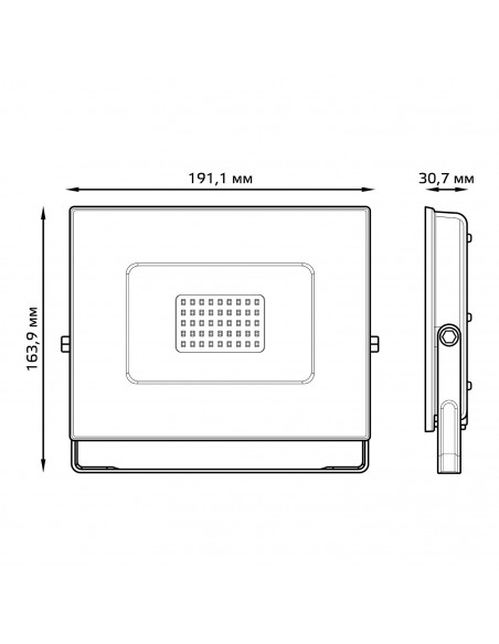 Прожектор Gauss Elementary 70W 4800lm 6500К 175-265V IP65 PROMO черный LED 1/10