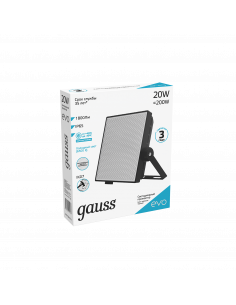 Прожектор Gauss EVO 20W 1800lm 6500K 100-240V IP65 черный... 2
