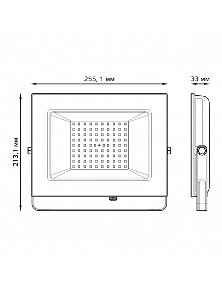 Прожектор Gauss Elementary 100W 9450lm 3000К 175-265V IP65 черный LED 1/4
