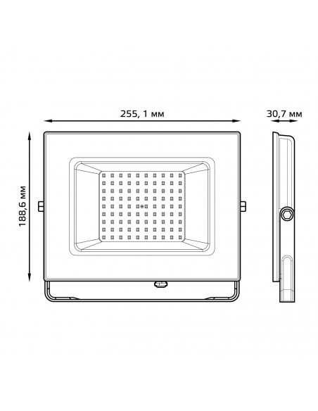 Прожектор Gauss Elementary 100W 7200lm 6500К 175-265V IP65 PROMO черный LED 1/10