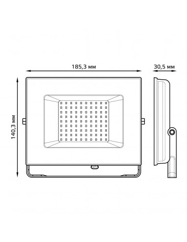 Прожектор Gauss Elementary 50W 4500lm 6500К...