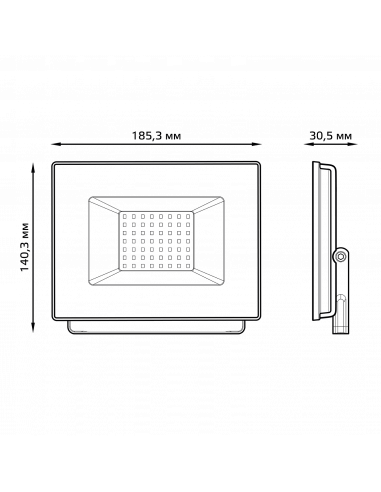 Прожектор Gauss Elementary 50W 4500lm 6500К...