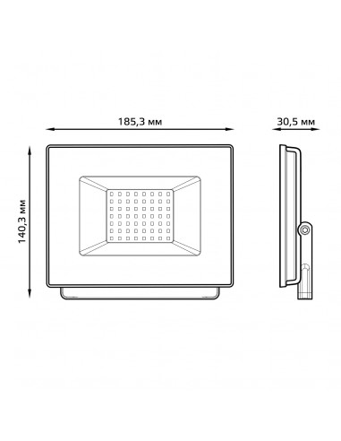 Прожектор Gauss Elementary 50W 4500lm 6500К...