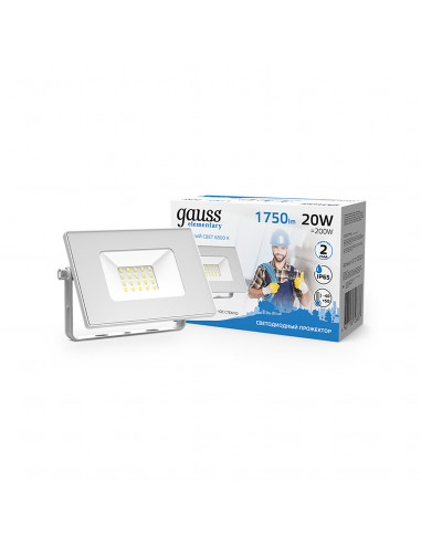 Прожектор Gauss Elementary 20W 1750lm 6500K...