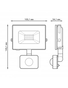 Прожектор Gauss Elementary-S 20W 1300lm 6500К 175-265V... 2