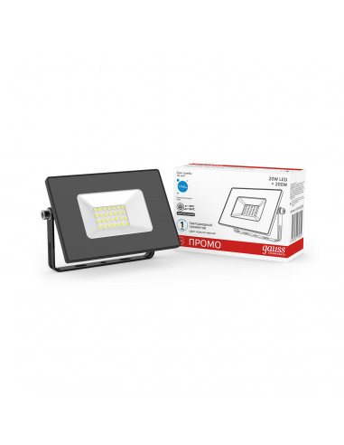 Прожектор Gauss Elementary 20W 1750lm 200-240V...