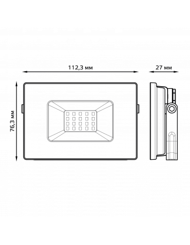 Прожектор Gauss Elementary 20W 1750lm 200-240V...