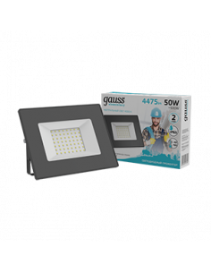 Прожектор Gauss Elementary 50W 4475lm 4000К 200-240V IP65...