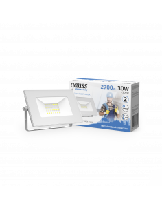 Прожектор Gauss Elementary 30W 2700lm 6500K 200-240V IP65... 2