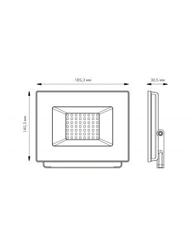 Прожектор Gauss Elementary 50W 4475lm 4000К...