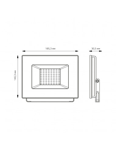 Прожектор Gauss Elementary 50W 4475lm 4000К...