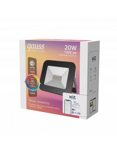 Прожектор Gauss Smart Home 20W 1400lm...