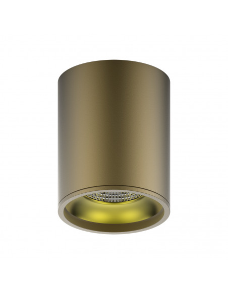 Светильник Gauss Overhead накл цил 12W 900lm 3000K 170-240V IP20 79*100мм кофе золото LED 1/30