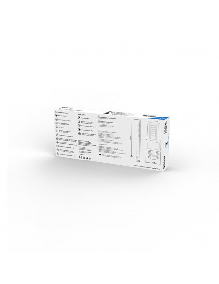 Светильник уличный Gauss Qplus 100W 12000lm 5000K 120-260V IP65 455*180*49мм черный КСС "Ш" LED 1/4