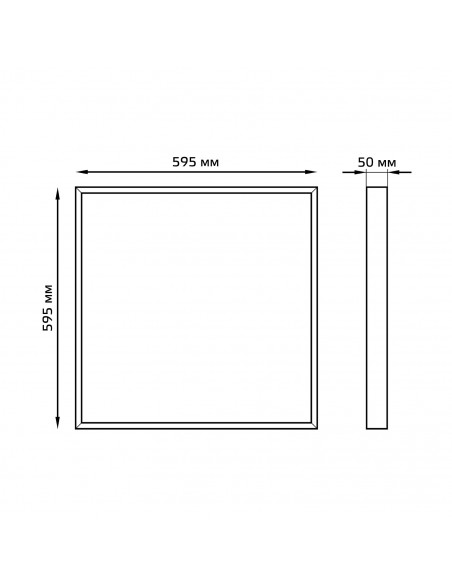 Светильник офисный Gauss MiR 30W 2800lm 3000K IP40 595*595*50мм опал LED 1/1