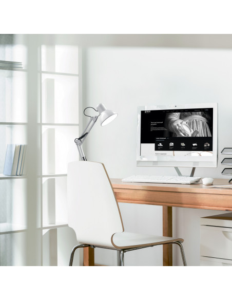 Светильник настольный Gauss модель GTL002 60W 220-240V E27 белый струбцина и основание 1/12