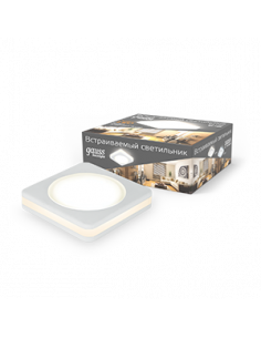 Светильник Gauss Backlight BL100 Квадрат. Белый, 5W, LED...