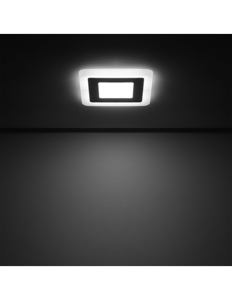 Светильник Gauss Backlight кв 3+3W 350lm 4000K 180-265V IP20 монт Ø85 105*105*31мм 3 реж  LED 1/40