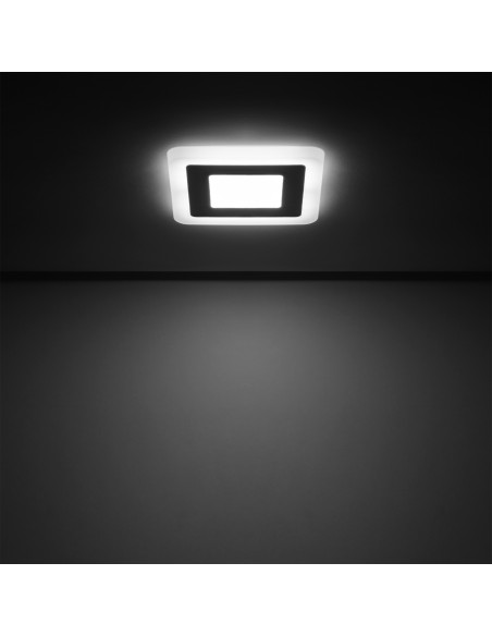 Светильник Gauss Backlight кв 3+3W 350lm 4000K 180-265V IP20 монт Ø85 105*105*31мм 3 реж  LED 1/40