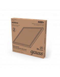 Светильник офисный Gauss 48W 4200lm 4000K IP20... 2