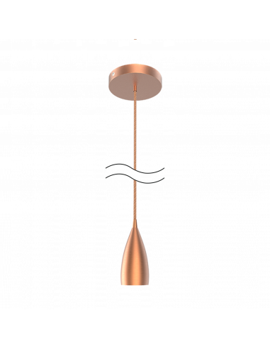 Светильник подвесной Gauss Decor PL033 медный...