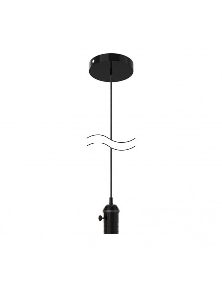 Светильник подвесной Gauss Decor PL041 черный E27, 1 м, 1/40