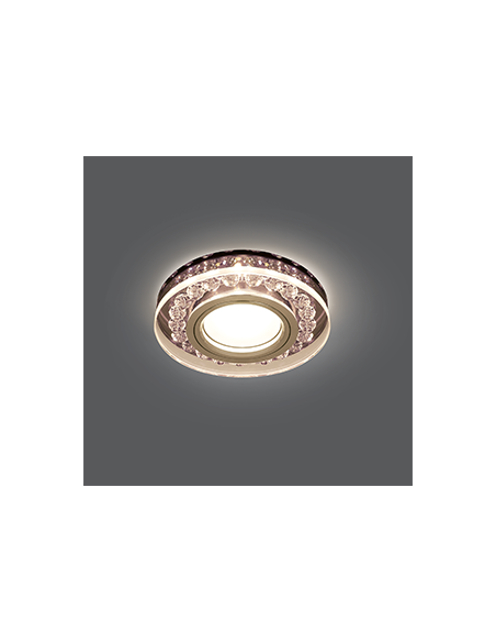 Светильник Gauss Backlight BL046 Кругл. Черный/Кристалл/Хром, Gu5.3, LED 2700K 1/40