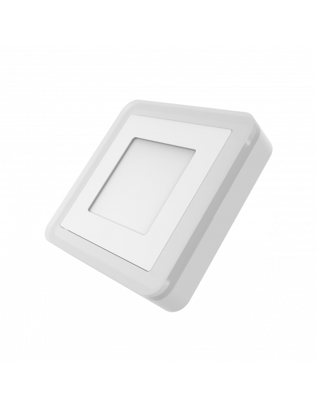 Светильник Gauss Backlight накладной BL221 Квадрат. Акрил, 3+3W, LED 4000K, 105*105, 1/40